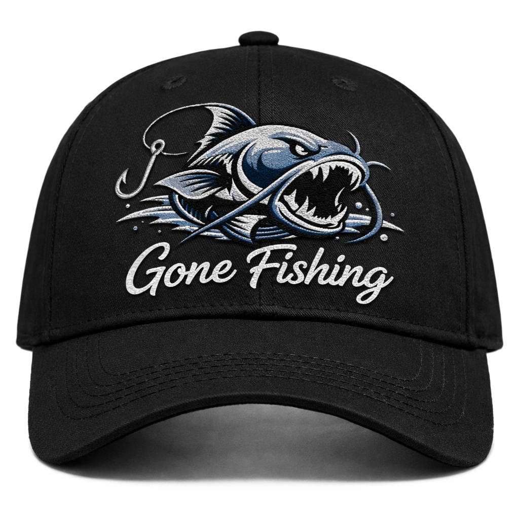Gone Fishing Performance Cap (black)